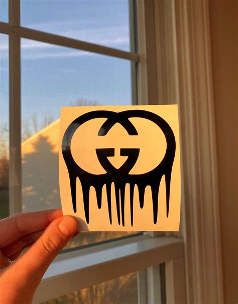 gucci logo stickers.